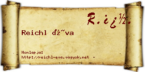 Reichl Éva névjegykártya